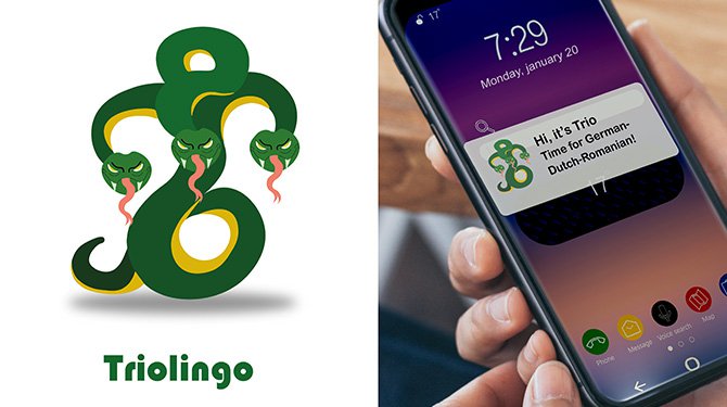 Nieuwe app Triolingo stelt je in staat om in een keer 2 talen niet heel goed te leren